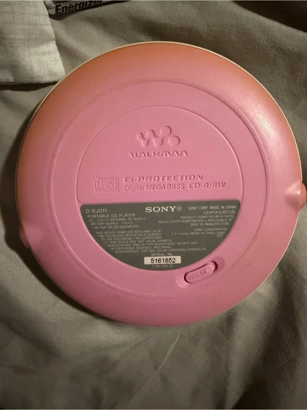 Sony Pink Portable CD Walkman Disc Player